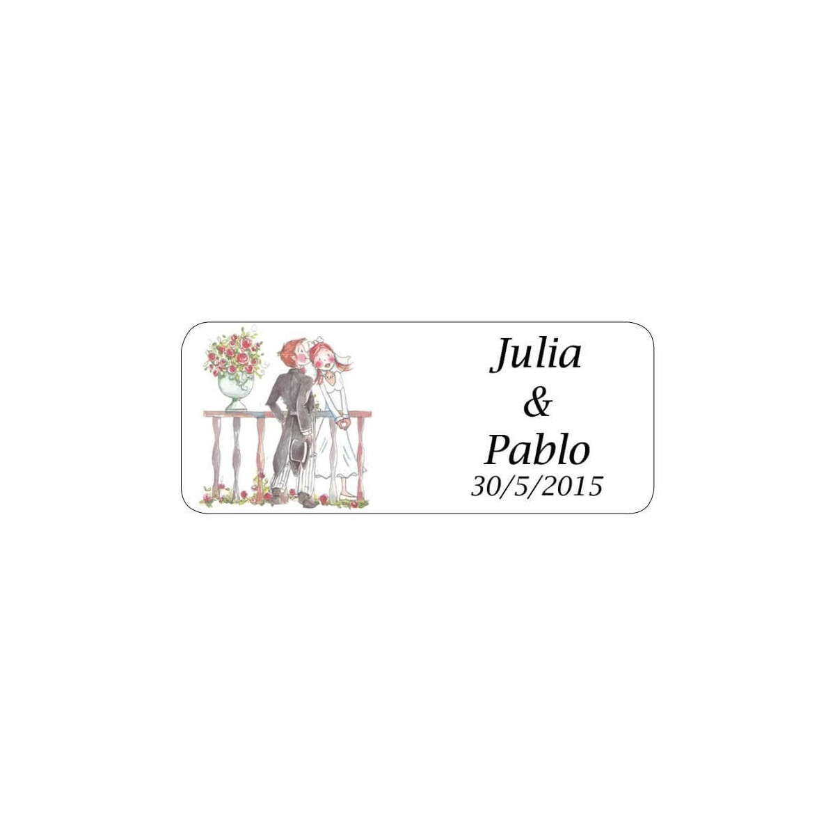 Pegatina romeo y julieta