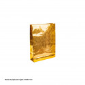 Bolsa oro metalizado estrellitas 32x26x11cm med