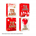Bolsa san valentin te amo corazones 32x26x10cm 4ms med