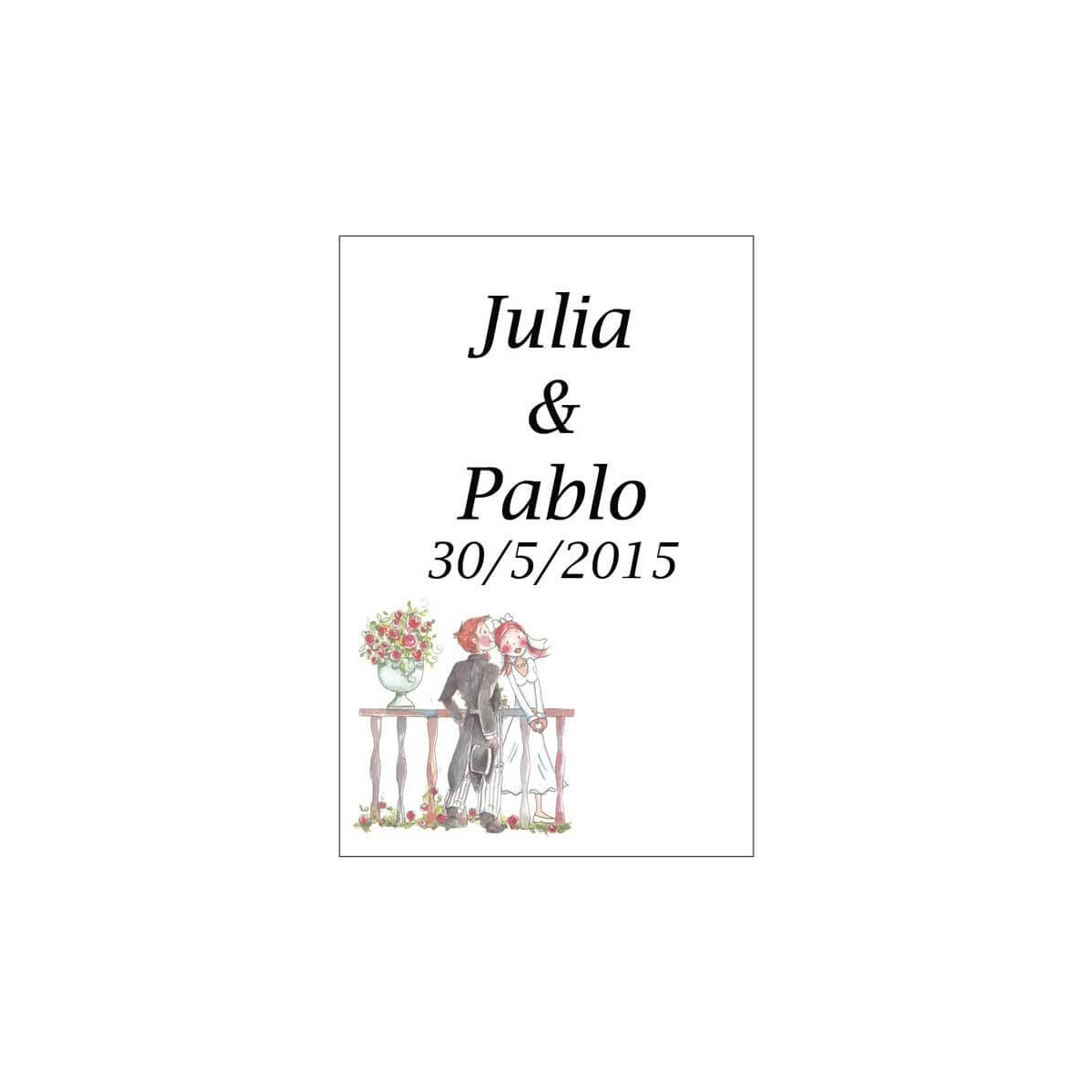 Pegatina romeo y julieta