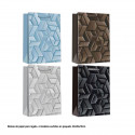Bolsa relieve geometrico 32x26x10cm 4ms med
