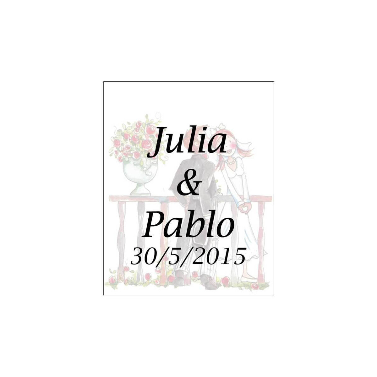Etiquetas para personalizar romeo y julieta