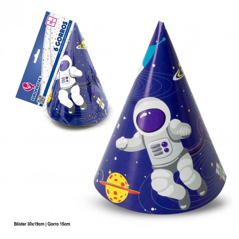 Gorros col astronauta 6pcs