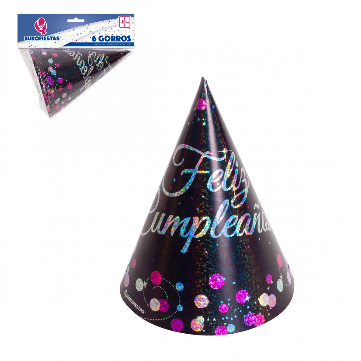 Gorro coleccion negro rosa