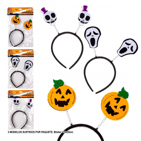 Diadema halloween calabazas 3ms