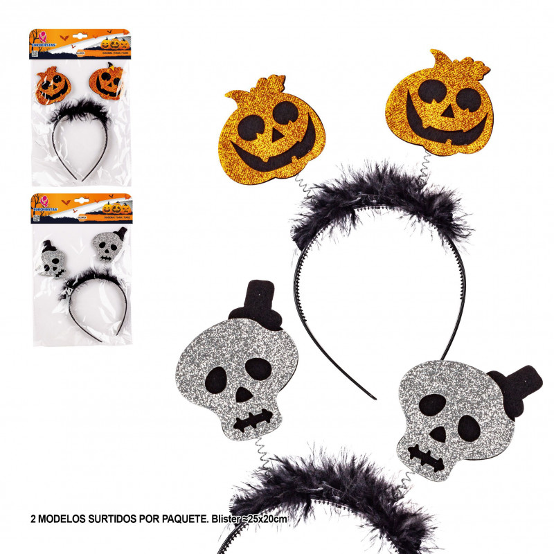 Diadema halloween calaveras 2ms