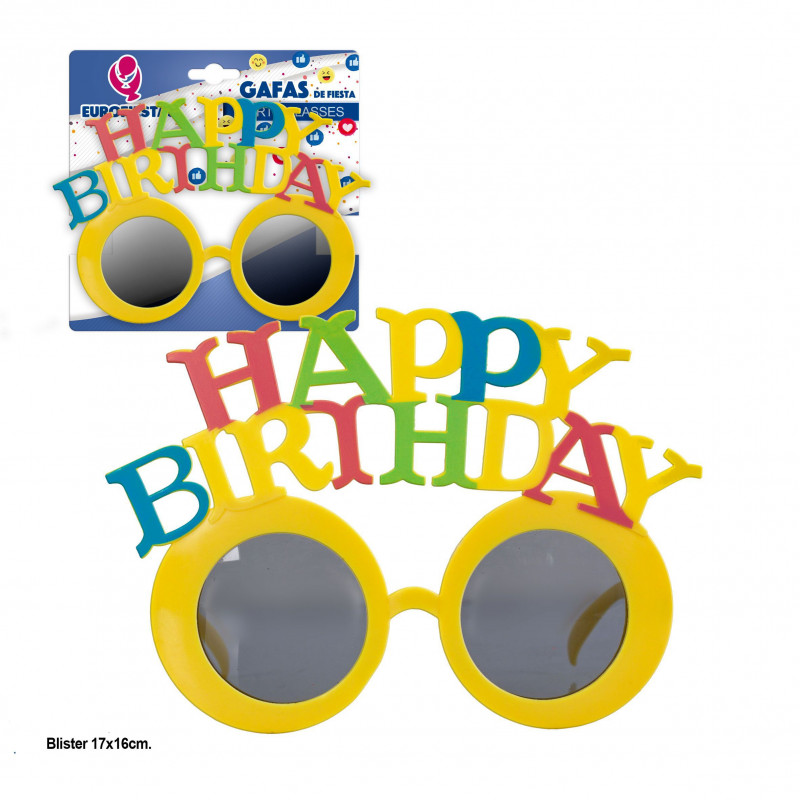 Gafas happy birthday classic 3ms