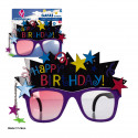Gafas happy birthday negro y estrellas