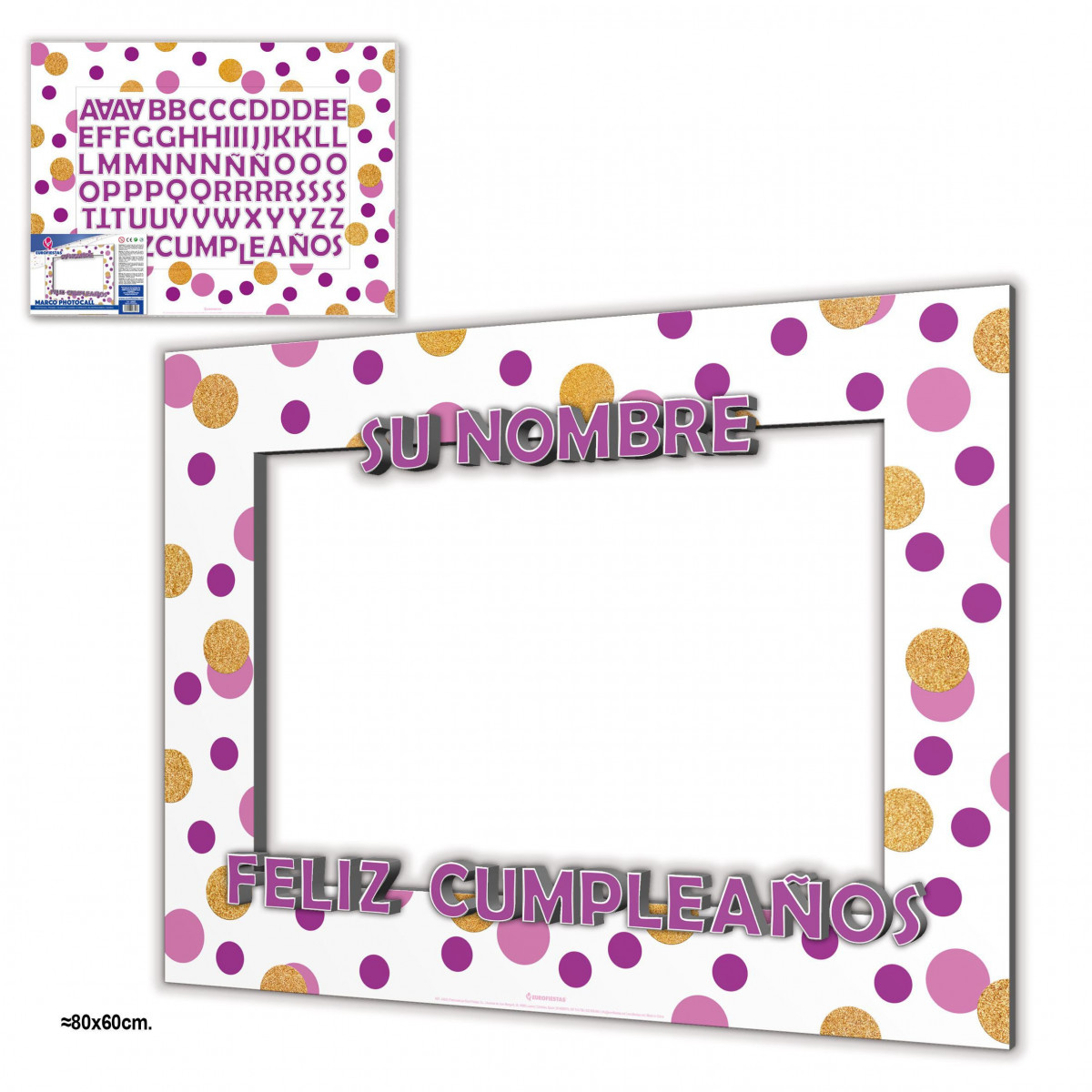 Photocall Personalizable Feliz Cumpleaños