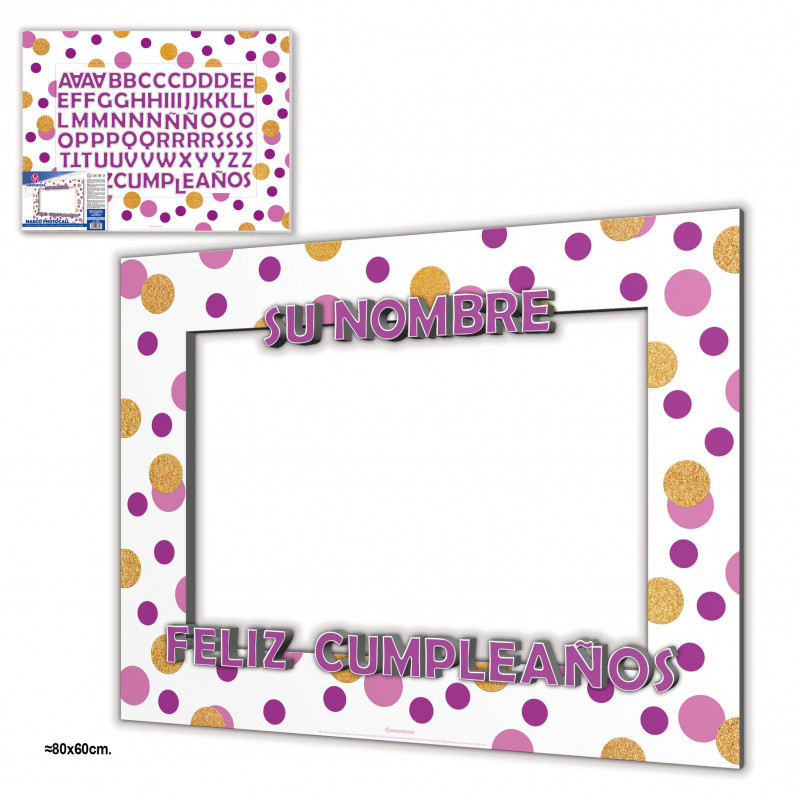 Photocall Personalizable Feliz Cumpleaños