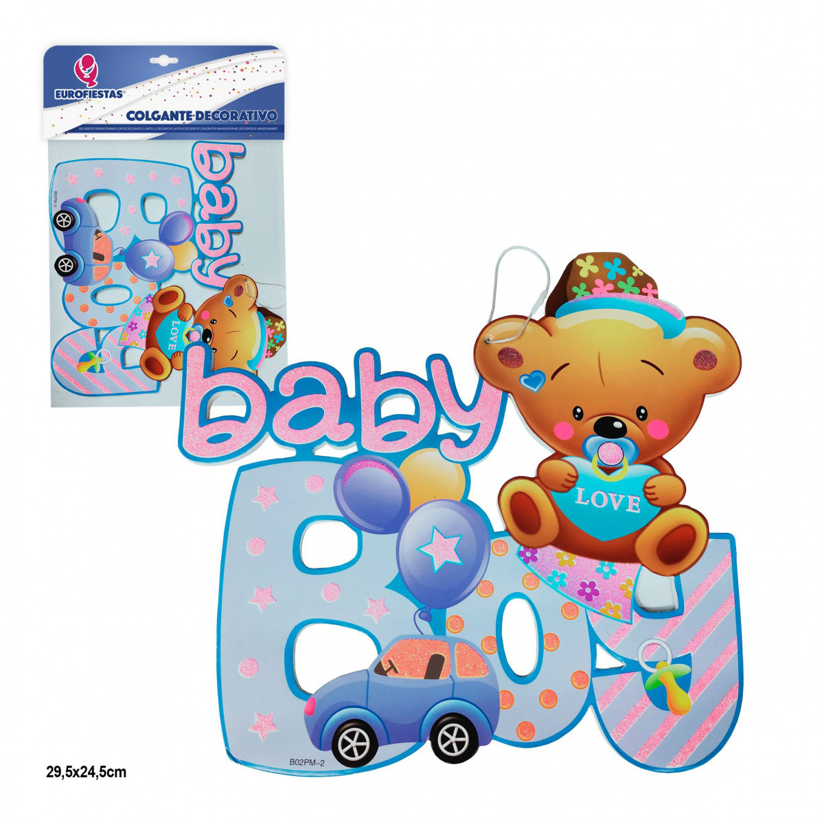Colgante foam baby boy 29 5x24 5cm