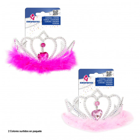 Corona con espumillon 2 colores