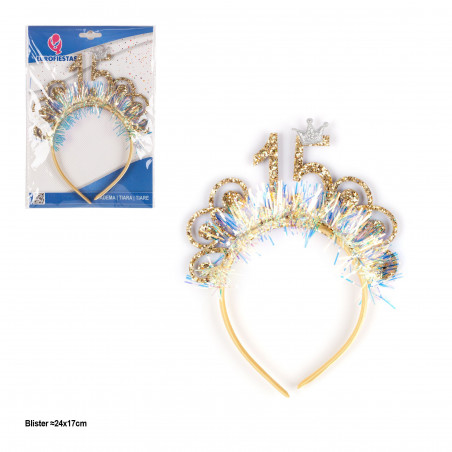 Diadema espumillon corona 15