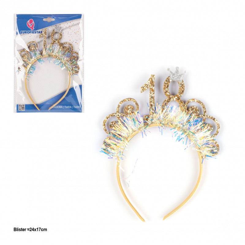 Diadema espumillon corona 18