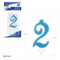 Vela purpurina azul 2
