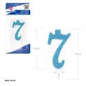 Vela purpurina azul 7