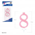 Vela purpurina rosa 8