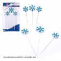 3 velas copos de nieve