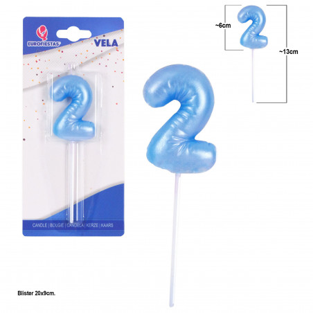 Vela chubby celeste nº 2