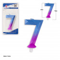 Vela poligonal azul morado 7