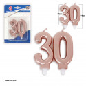Vela bloque oro rosa 30