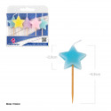Velas estrellas colores pastel macaron 5pcs