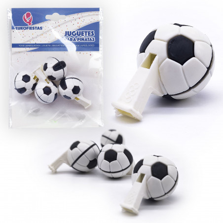 Silbatos futboleros – Pack de Juguetes para Piñatas y Fiestas Infantiles