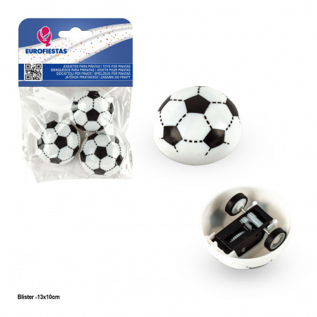 Juguete para piñata balon con ruedas 3pcs