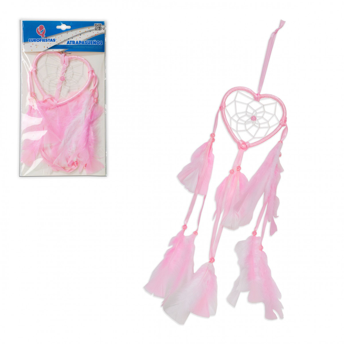 Atrapasueños corazon 42cm colores surtidos