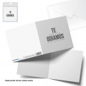 Tarjeta felicitacion cuadrada te odiamos