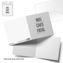 Tarjeta felicitacion cuadrada nos caes fatal
