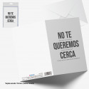 Tarjeta felicitacion no te queremos cerca