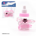 Biberon broche flor rosa