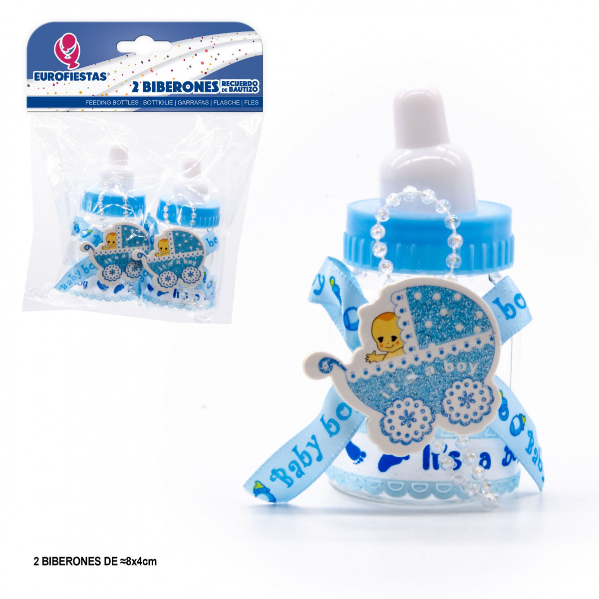 Biberon it s a boy azul