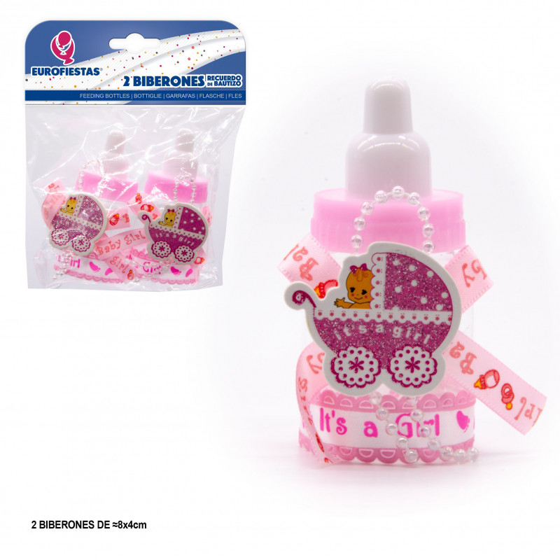Biberon it s a girl rosa