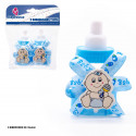 Biberon bebe frontal azul