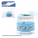 Tarro flores boy azul