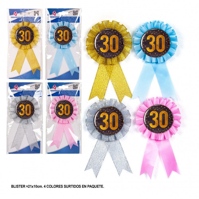 Broche 30 oro 2ms