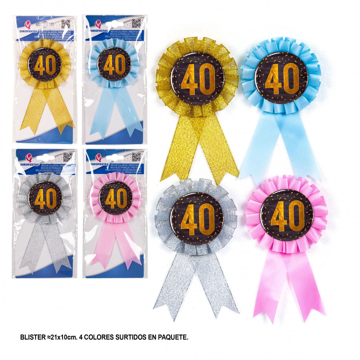 Broche 40 oro 2ms