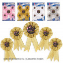 Set de broches despedida soltera copas y anillo 4cs