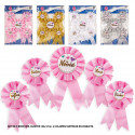 Set de broches despedida novia y motes 4cs
