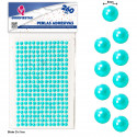 Perlas adhesivas azules para decoración, pack de 260 unidades