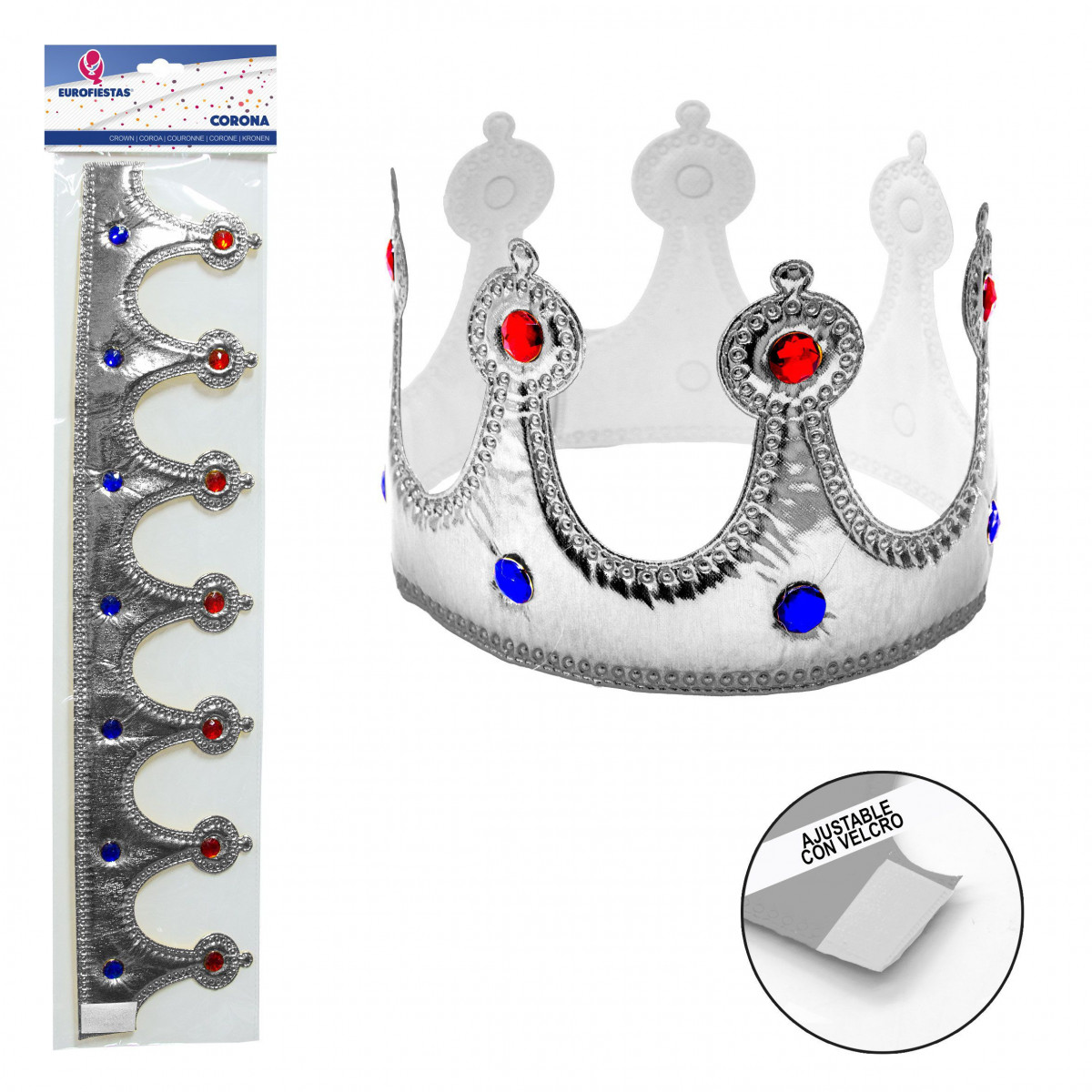 Corona repujada plata