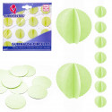 Guirnalda circulos papel verde