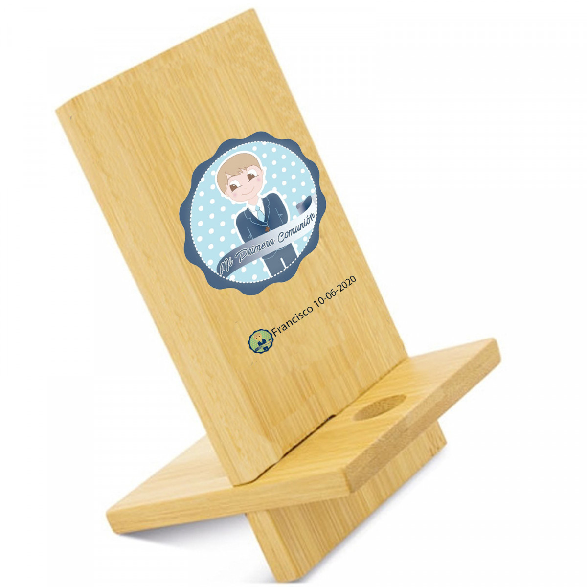 Detalles Invitados Comunión Niño Soporte Móvil Personalizado
