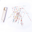 Juego mikado personalizado con adhesivo de bautizo