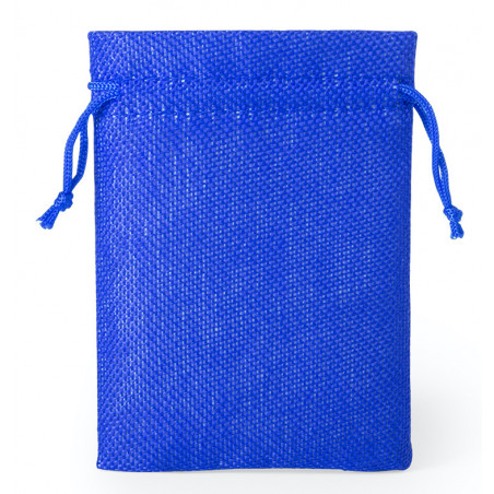 Bálsamo para los labios presentado en bolsa azul y adhesivo para comunión