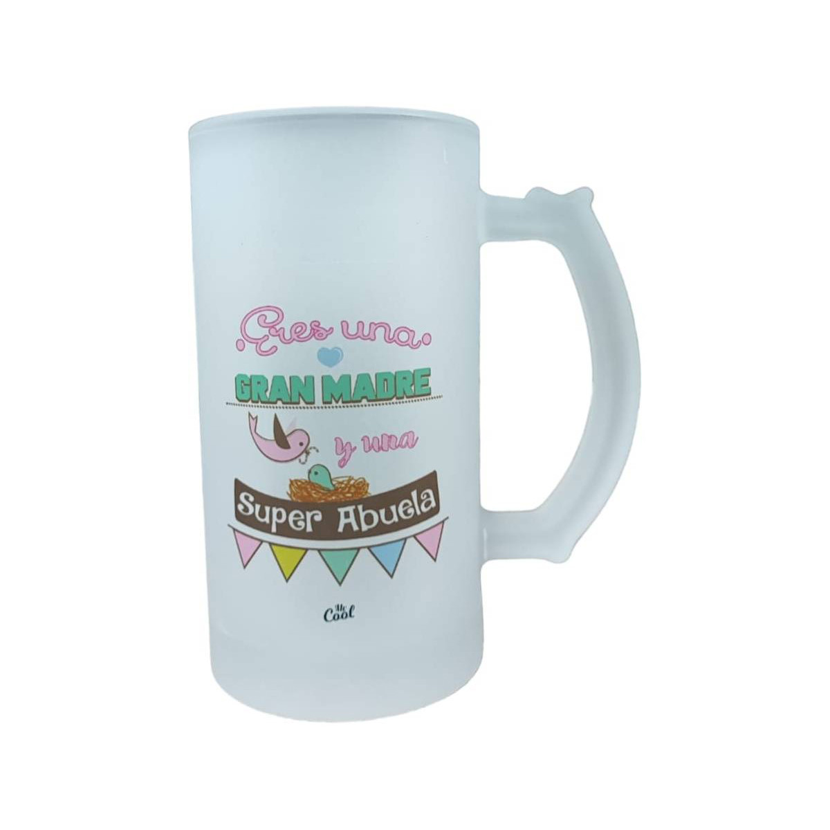Jarra bebidas frías con mensajes para madres y abuelas