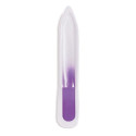 Lima de cristal para uñas color lila con adhesivo personalizable como regalo para el día de la mujer trabajadora