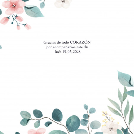 Chapita personalizada con adhesivo con imagen y tarjeta dedicatoria en bolsa pvc como detalle para el día de la mujer